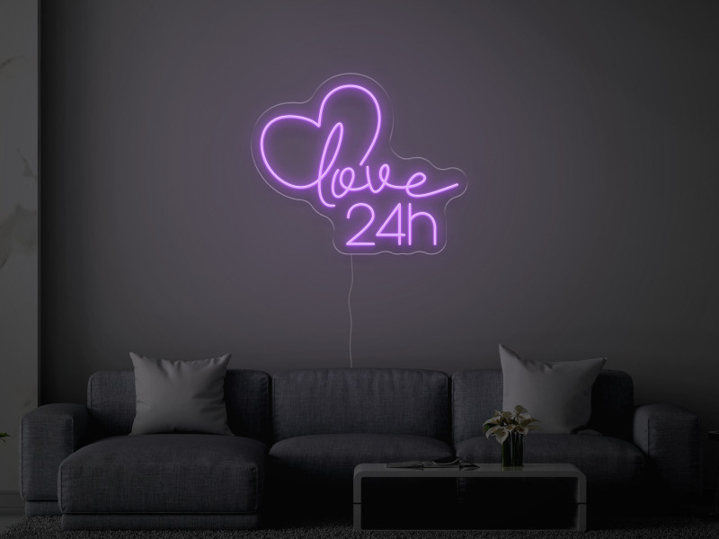 Love 24h - Insegne al neon a LED